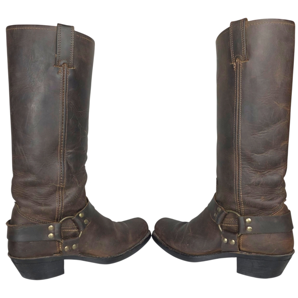 Frye Brown Leather Women's Boots - Picture 4 of 14